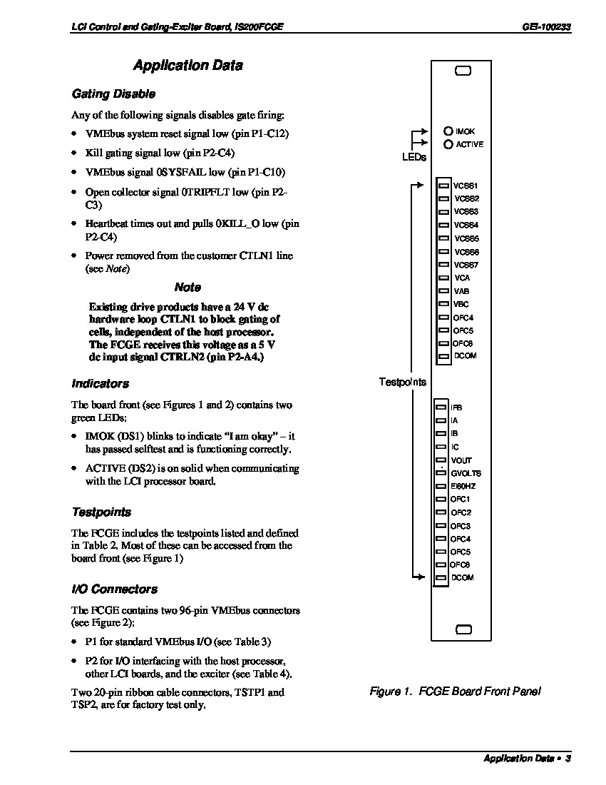 First Page Image of IS200FCGEH1ADA Diagrams LCI Control and Gating-Exciter Board Diagrams.pdf